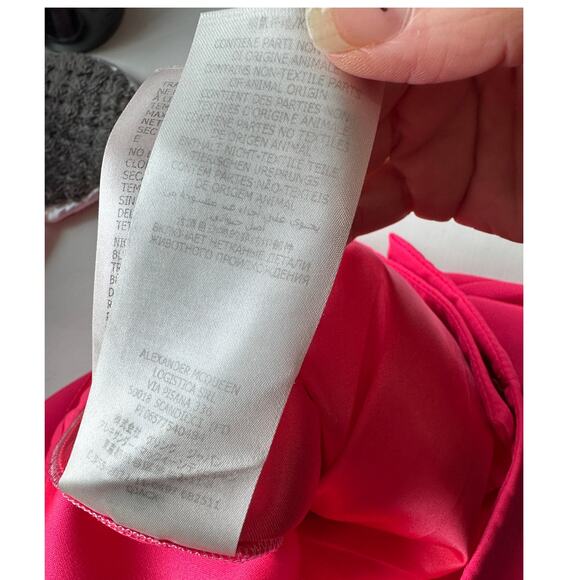 Alexander McQueen Coral Pink Pleated Trousers Women size 10 - Picture 11 of 14